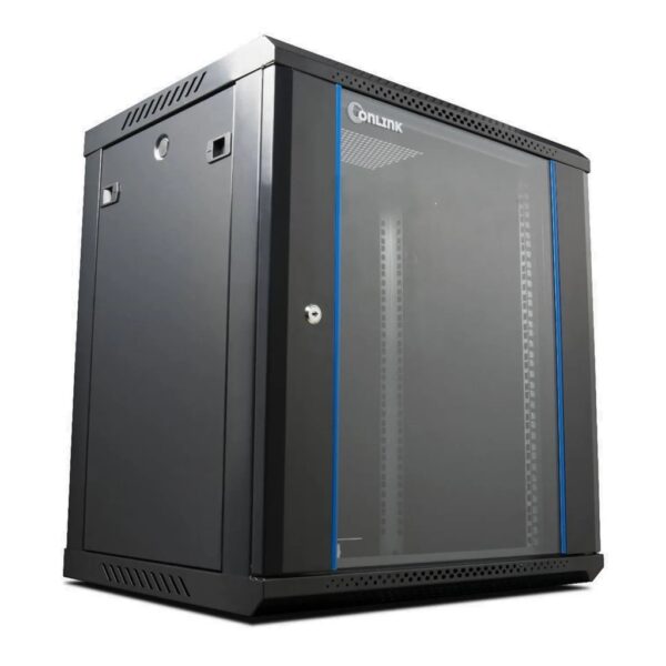 [WM6412] Onlink - Rack de Pared Cerrado Fijo 12U 600x450x635mm con Puerta de Vidrio - Image 3